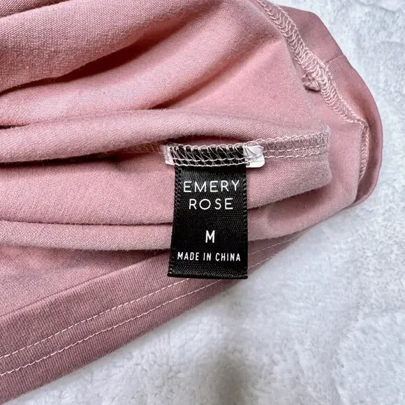 EMERY ROSE Pink V-neck Sleeveless Tank Top size Medium - Picture 5 of 5